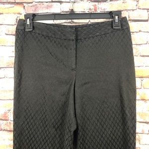 Tahari Jacquard Pants Black Size 6